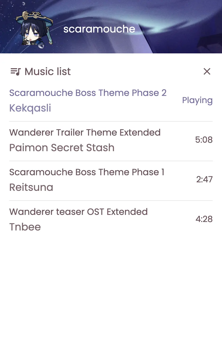 Mobile screenshot 2 from Music Application