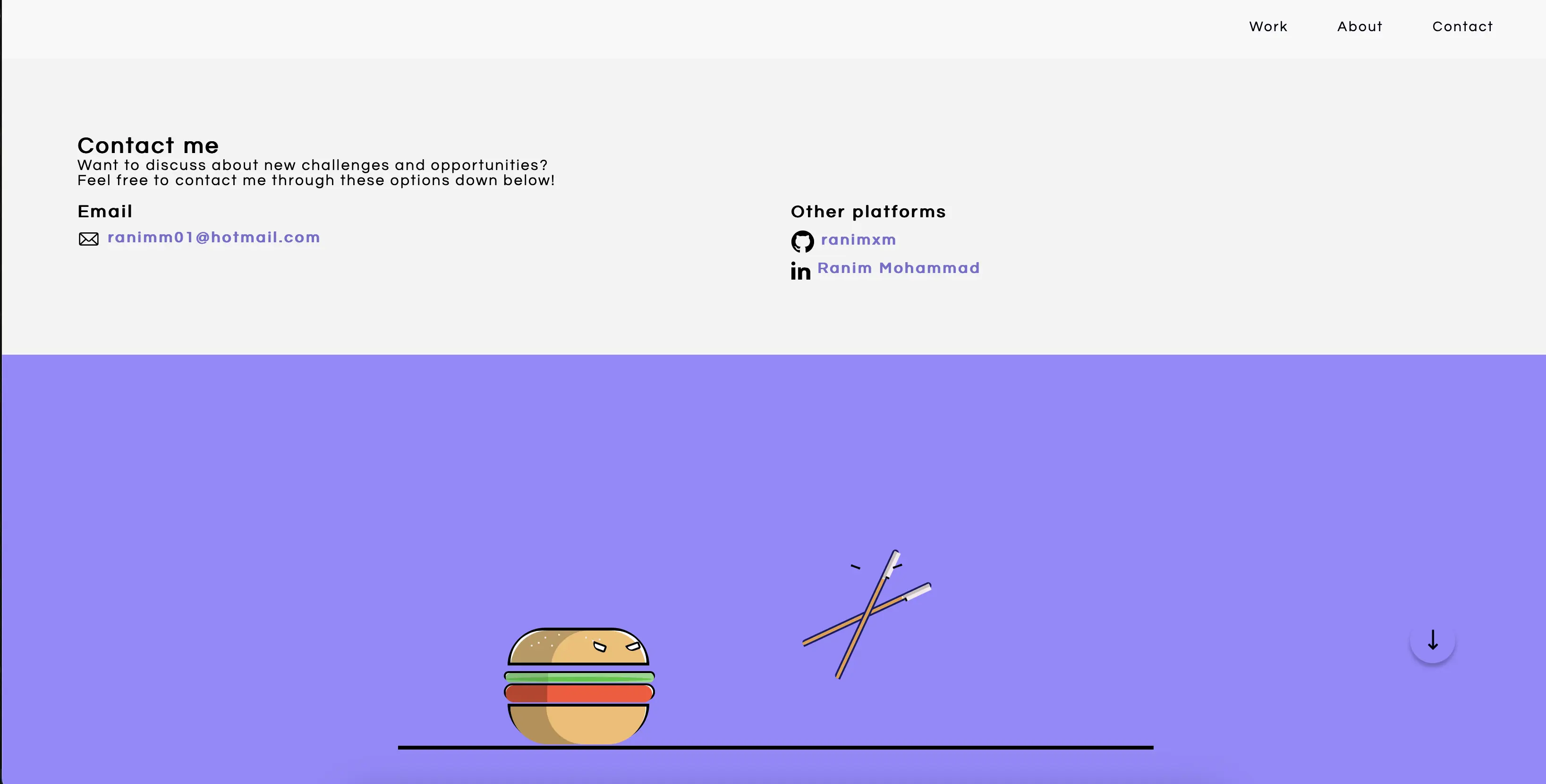 Desktop screenshot 2 from First version of my portfolio